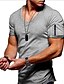 abordables T-Shirts-Hombre Camisa Camiseta Tee Escote en Pico Graphic Plano Impresión de lechada de agua Casual Aptitud física Talla Grande Manga Corta Ropa Músculo Corte Slim Cómodo Ejercicio