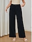 preiswerte Pants-Cordhose mit hoher Taille und weitem Bein