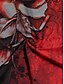 cheap Women&#039;s Blouses-Women&#039;s Plus Size Lace Shirt Going Out Tops Eyelet top Floral Butterfly Party Going out Club Lace Print Cold Shoulder Red Long Sleeve Elegant Vintage Daily Off Shoulder V Neck Fall &amp; Winter