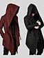 abordables Sale-Homme Trench Casual Usage quotidien Coupe-vent Hiver Automne Rouge vin Noir Veste