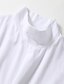 cheap Long Sleeve-Men&#039;s T shirt Tee Turtleneck shirt Long Sleeve Shirt Plain Rolled collar Outdoor Casual Long Sleeve Clothing Apparel Lightweight Classic Casual Slim Fit