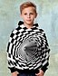 cheap Boys&#039; Hoodies &amp; Sweatshirts-Boys&#039; 3D Graffiti Print Hoodie Long Sleeve Black