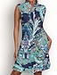 preiswerte Golf Dresses-Damen Golfkleid   Sonnenschutz  Blumen Paisley Design