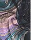 billige Tops &amp; Blouses-Dame Skjorte Bluse Grafisk Abstrakt Avslappet Daglig Knapp Trykt mønster Blå Langermet Elegant Mote Grunnleggende Skjortekrage Vår Høst