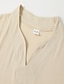 cheap Short Sleeve-Men's Casual V Neck Plain Sports T shirt