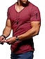 abordables T-Shirts-Homme Chemise T shirt Tee Tee Col V Graphic Plein Impression de boue d&#039;eau Casual Aptitude Grande Taille Manche Courte Vêtement Tenue Muscle Coupe Cintrée Confortable Entraînement