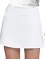 economico Skirts-Per donna Gonna da tennis Gonna da golf Rosa scuro Nero Bianco Protezione solare Abbigliamento da tennis Abbigliamento da golf da donna Abbigliamento Abiti Abbigliamento