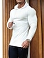 preiswerte T-Shirts-Herren T Shirt Muskelshirt Geripptes Strick-T-Shirt langarmshirt Glatt Mit Kapuze Outdoor Täglich Langarm Bekleidung Modisch Strassenmode Cool