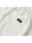 baratos Shorts-Homens Casual / esportivo Roupa Esportiva Com Cordão Calças Esportivas Tamanho Grande Comprimento do joelho Calças Diário Esportes Relaxantes Cor Sólida Cintura Média Exterior Esportes Branco Preto