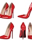 cheap Pumps &amp; Heels-Valentine Patent Leather Stiletto Heels Pumps