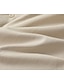billige Linen Shirts-Herre Skjorte linned skjorte Button Up skjorte Casual skjorte Sommer skjorte Strandtrøje Sort Hvid Lyserød Langærmet Helfarve Krave Hawaiiansk Ferie Tøj