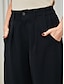 preiswerte Pants-Cordhose mit hoher Taille und weitem Bein