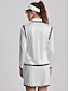 abordables Polo Top-Camiseta de golf de manga larga para mujeres en negro  blanco y caqui  Ropa de golf para damas en otoño e invierno