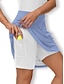 abordables Skirts-Mujer Falda de tenis falda de golf Negro Blanco Azul Protección Solar Ropa de tenis Ropa de golf para damas Ropa Trajes Ropa Ropa