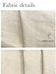 cheap Linen Shirts-Men&#039;s 55% Linen Khaki Short Sleeve Shirt