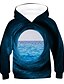 cheap Boys&#039; Hoodies &amp; Sweatshirts-Kids Boys 3D Print Hoodie Green Blue Gray