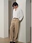 abordables Pants-Men&#039;s Plain Linen Pants