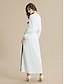 abordables Designer Sets-Conjunto de camisa y falda para mujer   Negro Blanco   Manga larga   Casual   Primavera y Otoño