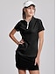 abordables Zip Up Pullover-Camisa polo de mujer para golf  transpirable  de secado rápido  regular fit   verano tennis golf pickleball