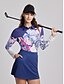 abordables Polo Top-Women&#039;s Golf Polo Shirt Long Sleeve Sun Protection Top   Floral Paisley