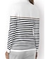abordables Polo Top-Camiseta de golf para mujer con protección solar  manga larga  rayas