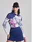 cheap Polo Top-Women&#039;s Sun Protection Paisley Polo Shirt