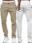 cheap Pants-Men&#039;s Basic Casual Classic Zipper Vintage Dress Pants Pants Chinos Full Length Pants Inelastic Business Daily Wear Cotton Solid Colored Mid Waist White Black Pink Khaki Dark Gray M L XL XXL