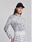 abordables Zip Up Pullover-Mujer Camisas de polo Gris Manga Larga Protección Solar Camiseta Cachemir Otoño Invierno Ropa de golf para damas Ropa Trajes Ropa Ropa