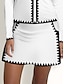 cheap Skirts &amp; Skorts-Black Geometric Lines Tennis &amp; Golf Skirts