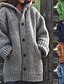 economico Sweaters &amp; Cardigans-Per donna Cappotto Quotidiano Standard Cappotto Largo Giacca Manica lunga Tinta unita Blu Giallo