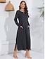 cheap Super Sale-Women&#039;s Elegant Lace Sweatshirt Maxi Dress
