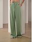 abordables Linen Bottoms-Men&#039;s Baggy Beach Pants in Solid Color