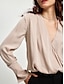 abordables Designer Tops-Elegant Women&#039;s Wrap Blouse