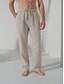 abordables Linen Bottoms-Men&#039;s Linen Drawstring Pants