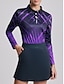 cheap Polo Top-Women&#039;s Sun Protection Purple Polo Shirt
