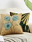 cheap Throw Pillows,Inserts &amp; Covers-4 pcs Pillow Cover Faux Linen, Simple Classic Floral Zipper Square Traditional Classic