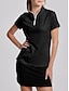 abordables Zip Up Pullover-Camisa polo de mujer para golf  transpirable  de secado rápido  regular fit   verano tennis golf pickleball