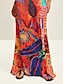 cheap Designer Dresses-Women&#039;s Floral Printed Sleeveless Maxi Dress