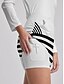 cheap Skirts &amp; Skorts-Women&#039;s White Striped Print Golf Skirt