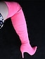 cheap Boots-Women&#039;s Boots Stilettos Heel Boots Party Daily Solid Color Over The Knee Boots Thigh High Boots High Heel Stiletto Heel Pointed Toe Elegant Sexy Classic Faux Suede PU Zipper Almond Black Pink