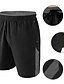 cheap Men&#039;s Bottoms-Men&#039;s Athletic Shorts Running Shorts Gym Shorts Patchwork Pocket Solid Color Breathable Quick Dry Knee Length Daily Sports Sports Sporty Black+Grey Navy Blue Micro-elastic