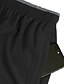 cheap Men&#039;s Bottoms-Men&#039;s Athletic Shorts Running Shorts Gym Shorts Patchwork Pocket Solid Color Breathable Quick Dry Knee Length Daily Sports Sports Sporty Black+Grey Navy Blue Micro-elastic
