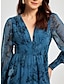 cheap Designer Dresses-Women&#039;s Sheers Cinched Waist Maxi Dress