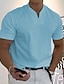 cheap Short Sleeve-Men's Casual V Neck Plain Sports T shirt