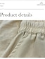 cheap Linen Bottoms-20% Linen Ethnic 3D Printed Drawstring Trousers