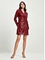 abordables Designer Dresses-Women&#039;s Sparkly Sequin Party Dress