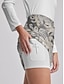 cheap Skirts &amp; Skorts-Gray Floral Print Golf Skirt