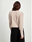 cheap Designer Tops-Women&#039;s Satin Ladies Wrap V-Neck Blouse Bodysuit