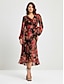 abordables Designer Dresses-Women&#039;s Floral Dress