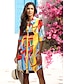 abordables Designer Dresses-Vestido Casual de Vacaciones de Arte de Pintura al Óleo Bodegón para Mujer Amarillo S M L